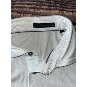 Greyson Short Sleeve Polo Shirt Light Gray Men Size XXL 2XL Fox Logo